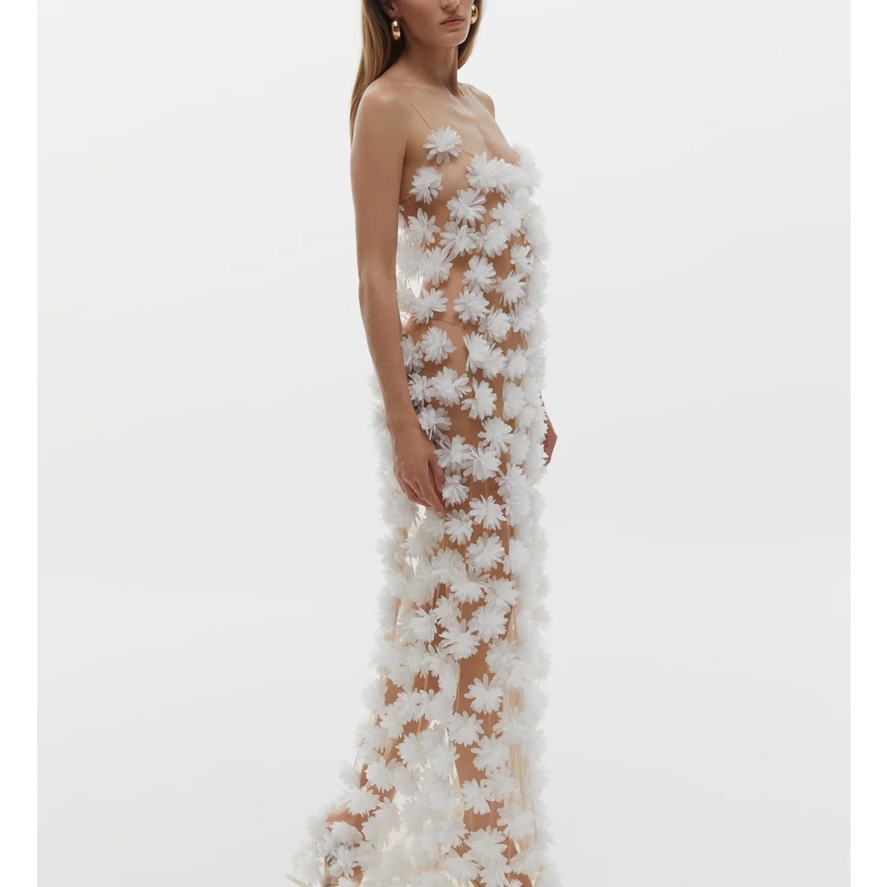 Selezza London Savannah sheer maxi dress